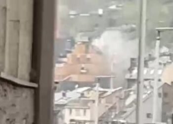 Extinguished the fire on a roof of a building under construction in Andorra la Vella