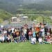 Families and young people participate in the open doors of the National Stadium