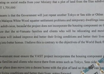 Chief Kalpoilep raises concerns over Etas Subdivision in letter to Government