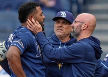 Junior Caminero on day-to-day status after jaw contusion