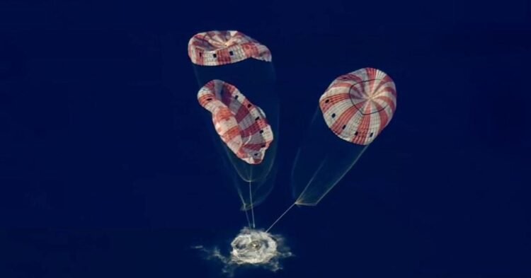 Artemis II: Artemis II manned capsule lands in the Pacific with the help of parachutes