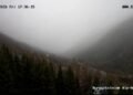 It’s snowing in the Ala-Archa natural park