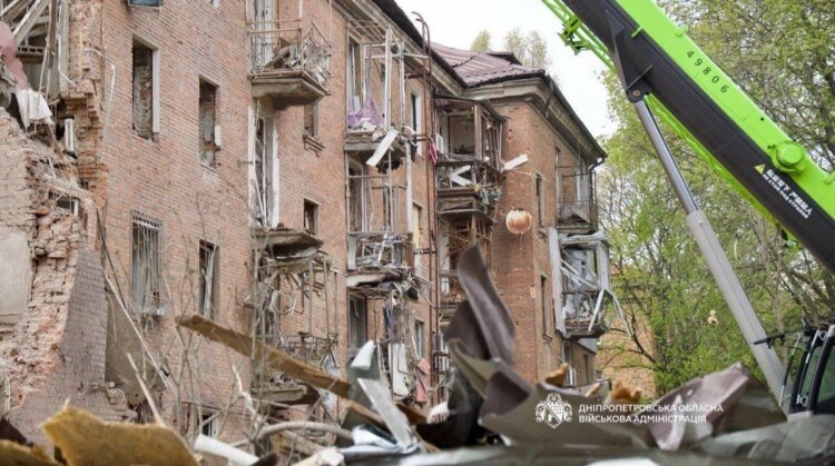 The number of victims of attacks on the Dnipro on April 25 increased: 6 dead, 47 wounded