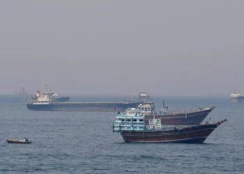 Iranian oil tankers are clustering just shy of US blockade line