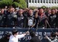 Unionized cargo workers blast BGF Retail, police over fatal truck accident during rally