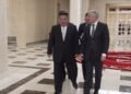 (LEAD) N.K.’s Kim meets visiting Russian defense minister, Duma speaker amid stronger military ties