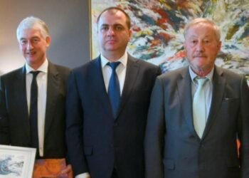 The Artsakh delegation met with the president of the France-Artsakh friendship circle and the vice president of the France-Armenia friendship group.