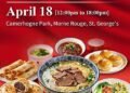 Chinese Food Festival: April 18