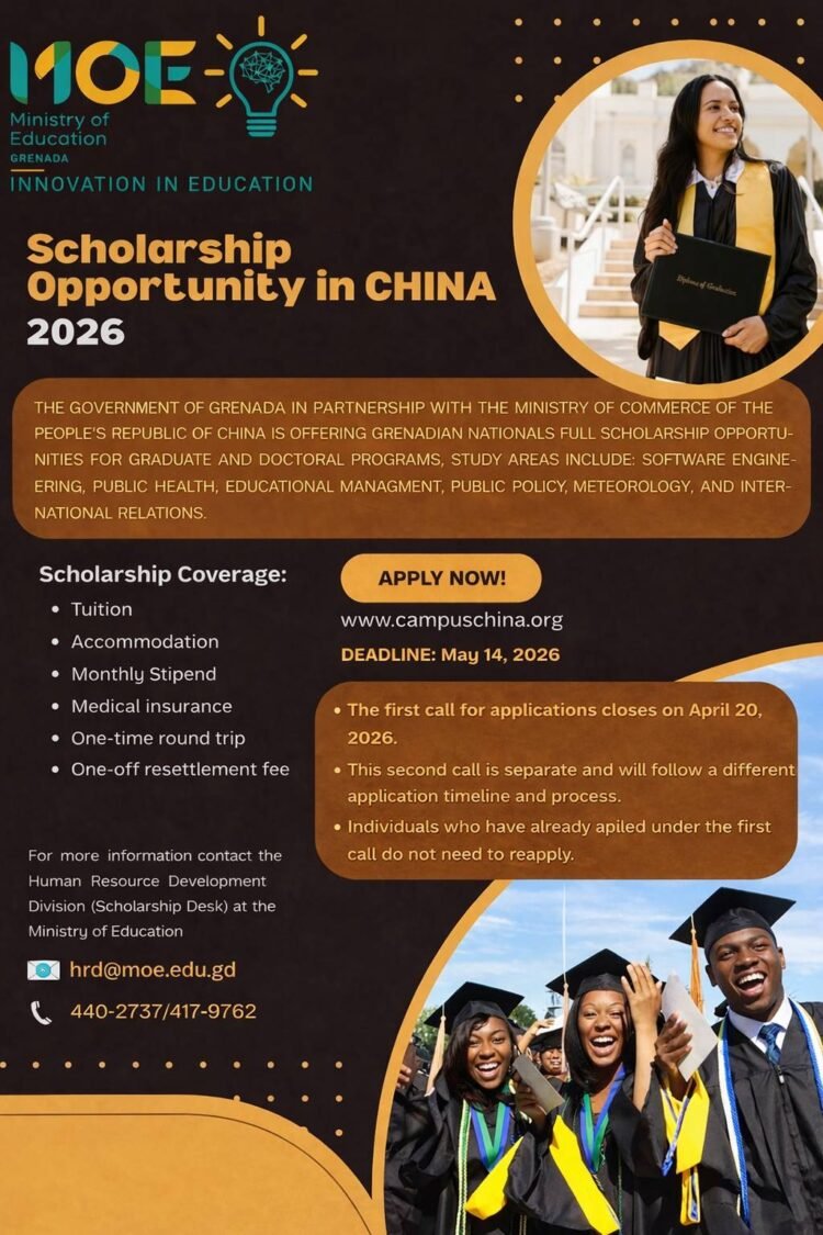 2026 China Scholarship Announcement | NOW Grenada