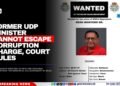 Former Minister Cannot Escape Corruption Charge, Court Rules