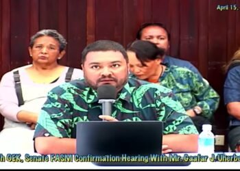 Uherbelau Faces Senate Scrutiny in Fast-Tracked Hearing for Palau Ambassador to Taiwan