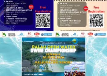 Palau Launches Grand Prix Swim Series With Three Open-Water Events