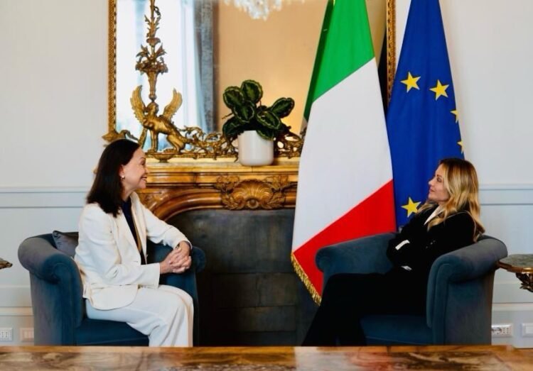 Meloni receives María Corina Machado in Rome and ratifies her support for the transition in Venezuela