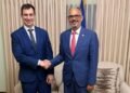 Fils-Aimé discusses with the United Nations Under-Secretary-General for Safety and Security