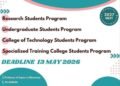 Applications open for MEXT undergraduate scholarship 2027