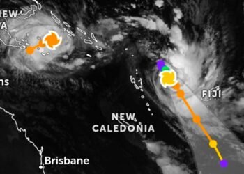 Two Active Tropical Cyclones Intensifying in Pacific Waters