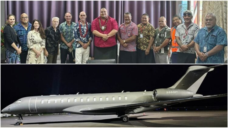Private Jet at Faleolo belonged to American Billionaire Ted Waitt
