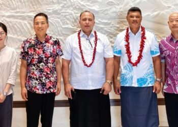 Ambassador Fei Mingxing and SASNOC President discuss China-Samoa Cooperation in Sports