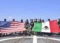 In photos, this is how Mexico and the US carry out exercises on a guided missile destroyer