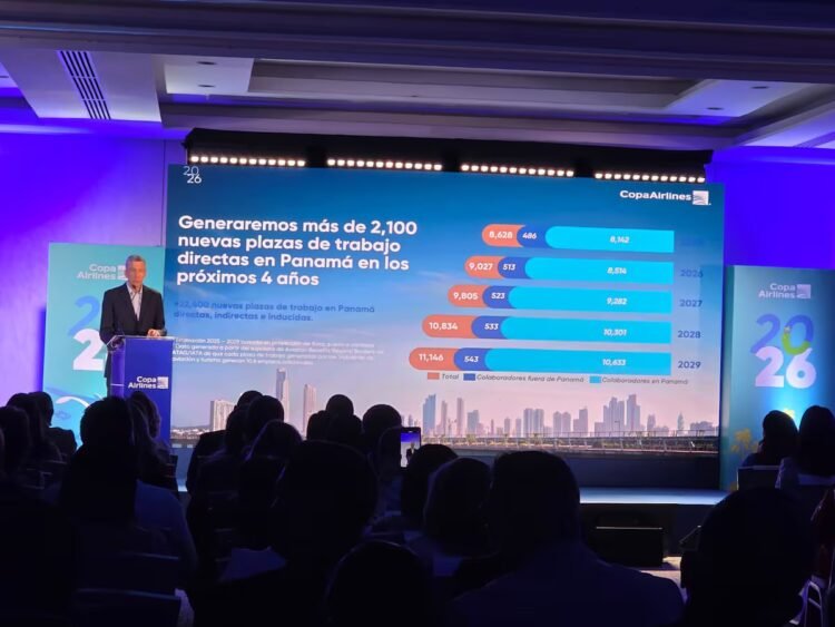 Copa Airlines expects to increase its capacity by 14% in 2026 and generate 2,100 new jobs in 4 years