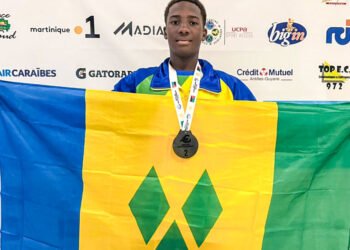 Kione De Shong buckets two more Carifta Swim medals