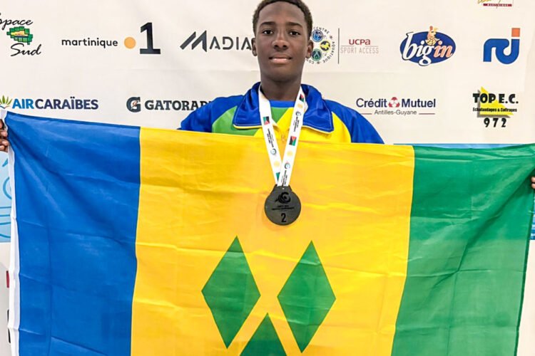 Kione De Shong buckets two more Carifta Swim medals