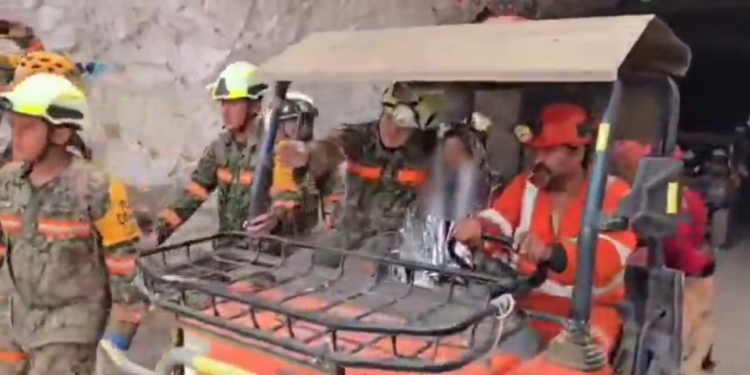 The light of his flashlight saved the second miner