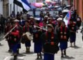 Misak indigenous people protest in Bogotá, accusing expropriation of more than 9 thousand hectares