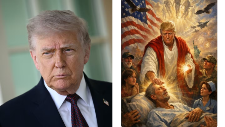 Trump had to delete his image as Jesus after outrage even among his allies