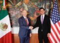Foreign Minister Roberto Velasco meets with Ambassador Ronald Johnson
