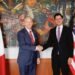 Foreign Minister Roberto Velasco meets with Ambassador Ronald Johnson