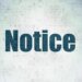 Notice of Appointment of Returning Officers