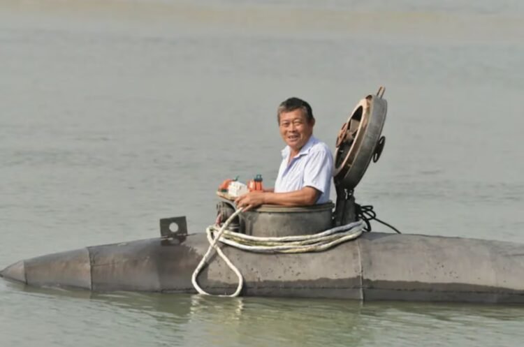 From carpenter to inventor: 60-year-old Chinese villager builds homemade submarine capable of submerging up to eight meters for 30 minutes