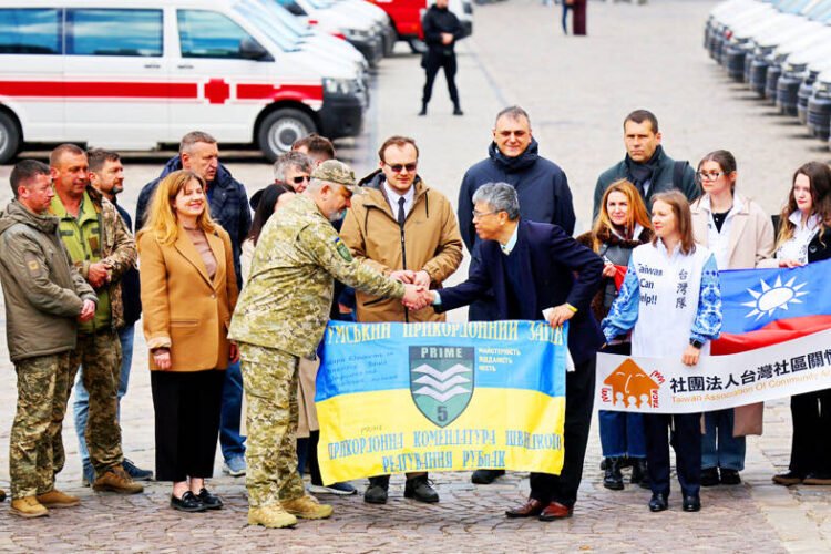 Taiwan groups donate 68 emergency vehicles to Ukraine