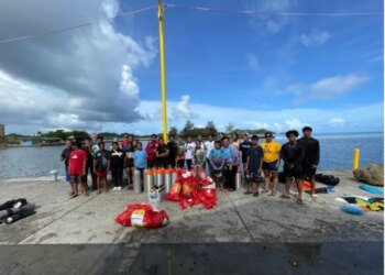 Youth Divers Lead Earth Month Effort with Underwater Clean Up in Koror
