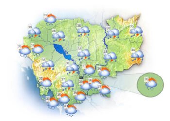 Rain, storms, forecast to spread across Cambodia this weekend
