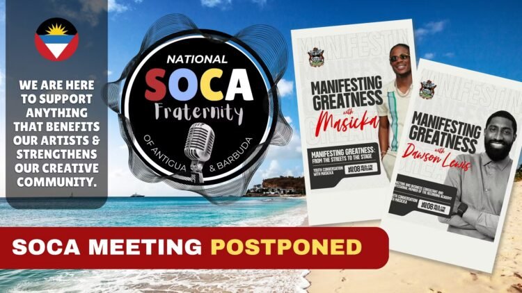 Soca Meeting Postponed To Support “Manifesting Greatness” Event With Masicka And Dawson Lewis