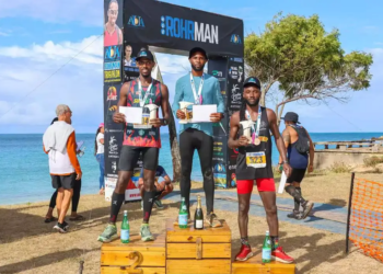 Antiguan Kamar Thomas wins 25K race at Rohrman Trail & Swim Fest