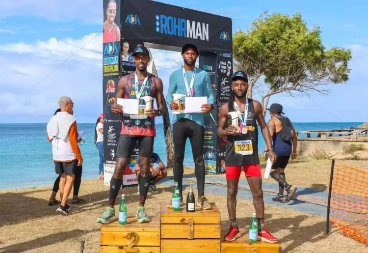 Antiguan Kamar Thomas wins 25K race at Rohrman Trail & Swim Fest