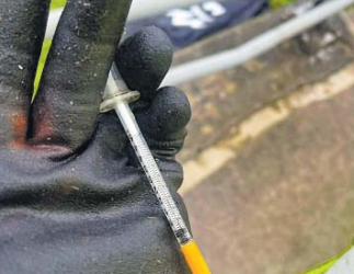 Needles and drug paraphernalia found in rivers