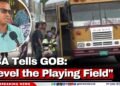 BBA Tells GOB: “Level the Playing Field”