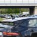 Tageblatt.lu | Improvement for the worse? | Despite traffic lights, traffic is still backed up in the Dudelingen roundabout