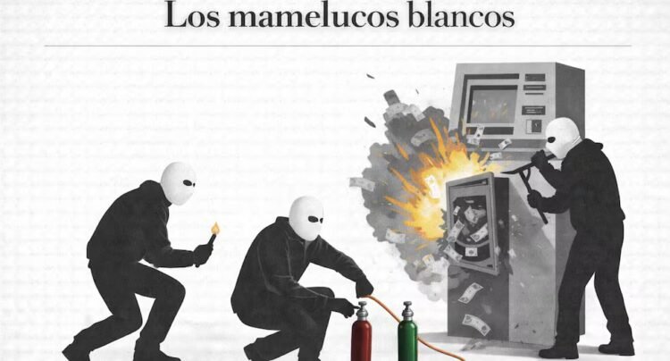 The white rompers: This is the modality that uses gas cylinders to rob ATMs through explosions