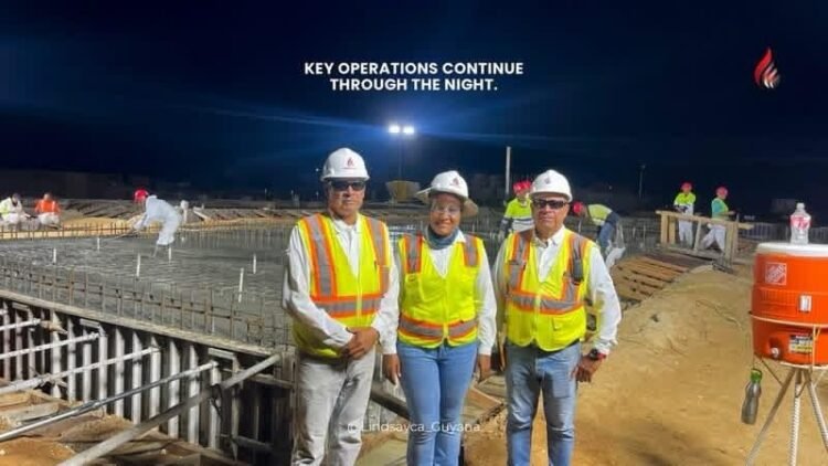 After Kaieteur News’ expose, Lindsayca says 80 professionals working night shift at Wales gas project