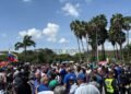 Five arrested during workers’ protest released