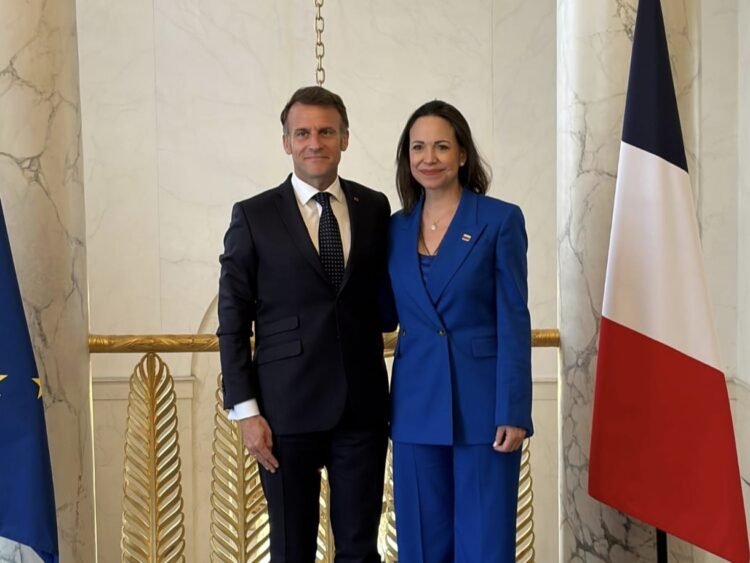 Meeting between Macron and Machado reinforces international support for the Venezuelan opposition