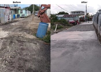 PHOTOS: Lower Ottos Road Upgrade Moves Ahead as Constituency Improvements Continue