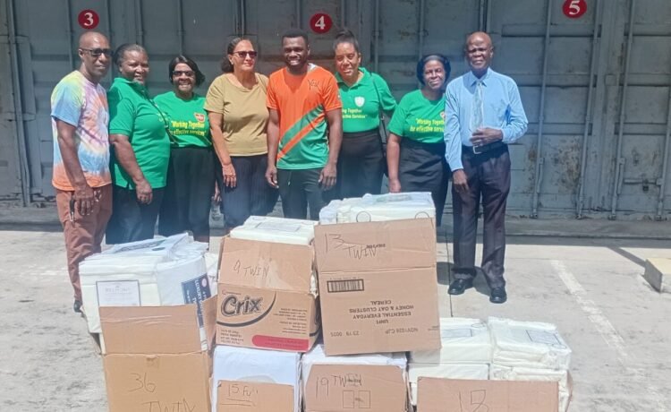 Debrieul SDA Church donates 110 bed sheets to St. Jude Hospital