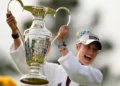 The daughter of Czech tennis players won the season’s premier major