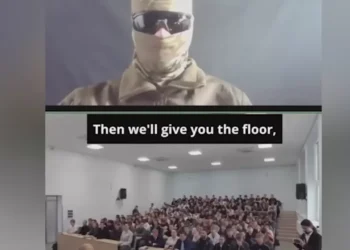 Ukrainians hacked into the video and told Russian students: “Come and we will kill you!”